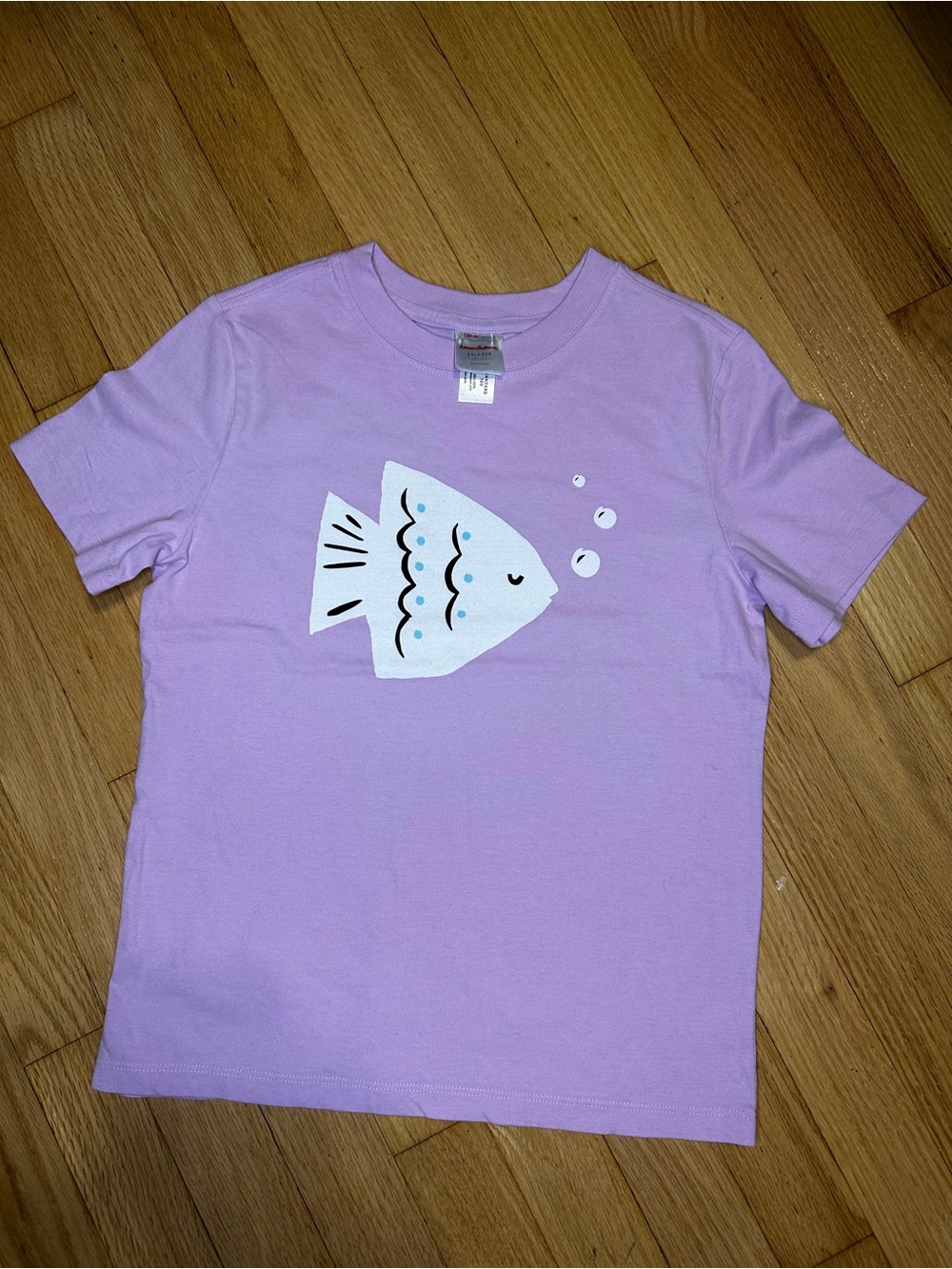 Hanna Andersson Size: 6-7 Fish Graphic T‑Shirt - Lavender